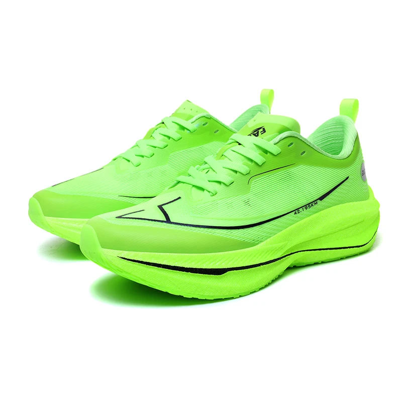 

Sports and leisure shoes, men's shoes, marathon oversized air cushioned shoes, fly woven all season rubber, wear-resistant, anti