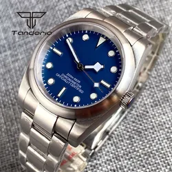 36mm/39mm Brushed Stainless Steel Automatic Men's Watch NH35A PT5000 Sapphire Glass Screw Crown Sterile Dial Snowflake Hands