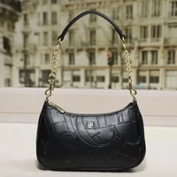 CH bolso de mano para mujer, partición de moda, marca de lujo duradera, bolso de luna doblada de gran capacidad, bolso de hombro tipo bandolera Simple