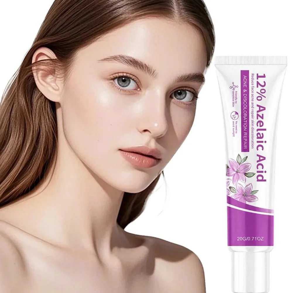 12% Azelaic Acid Brightening Skin Face Serum Cream,Niacinamide Panthenol Repair Serum For Dull Complexion,Hydrating  Oil Control