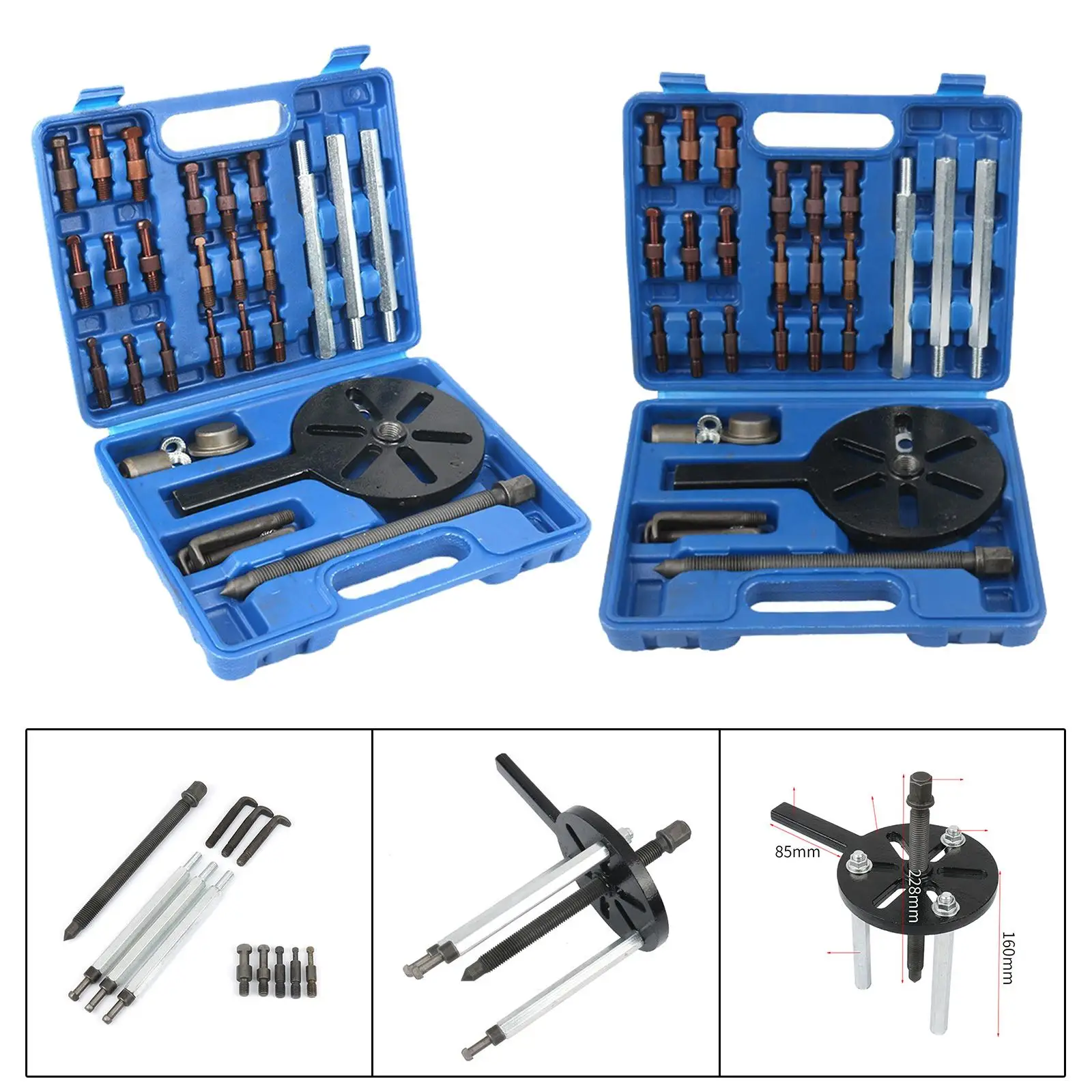 Inner Hole Puller Bearing Extractor Removal Tool set Steel Multipurpose BeaDisassembly Puller Clamping Vehicle Remover