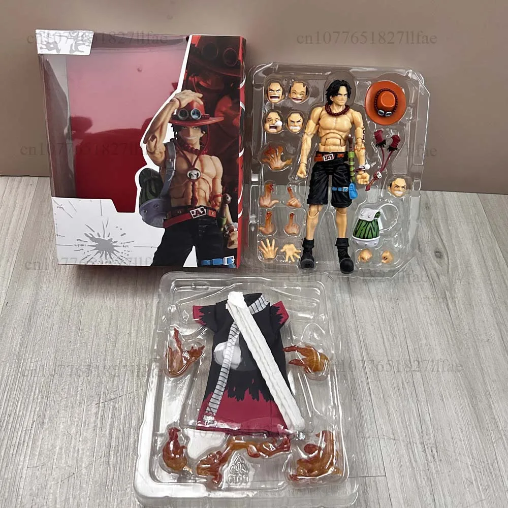 Figura de una pieza SHF Portgas D Ace Fire Fist Ace Top War, modelo de figura de acción, juguetes articulados, muñeca móvil, decoración de habitación, regalo de cumpleaños