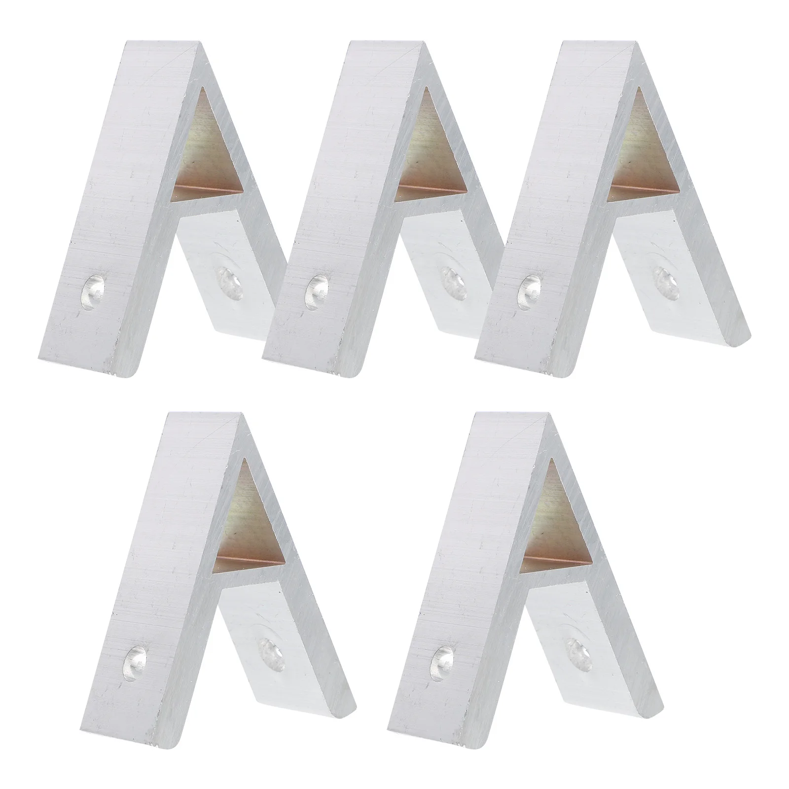 

5 Pcs Shelf Aluminum Profile Angle Bracket Braces 45 Degree Corner Brackets Alloy outside