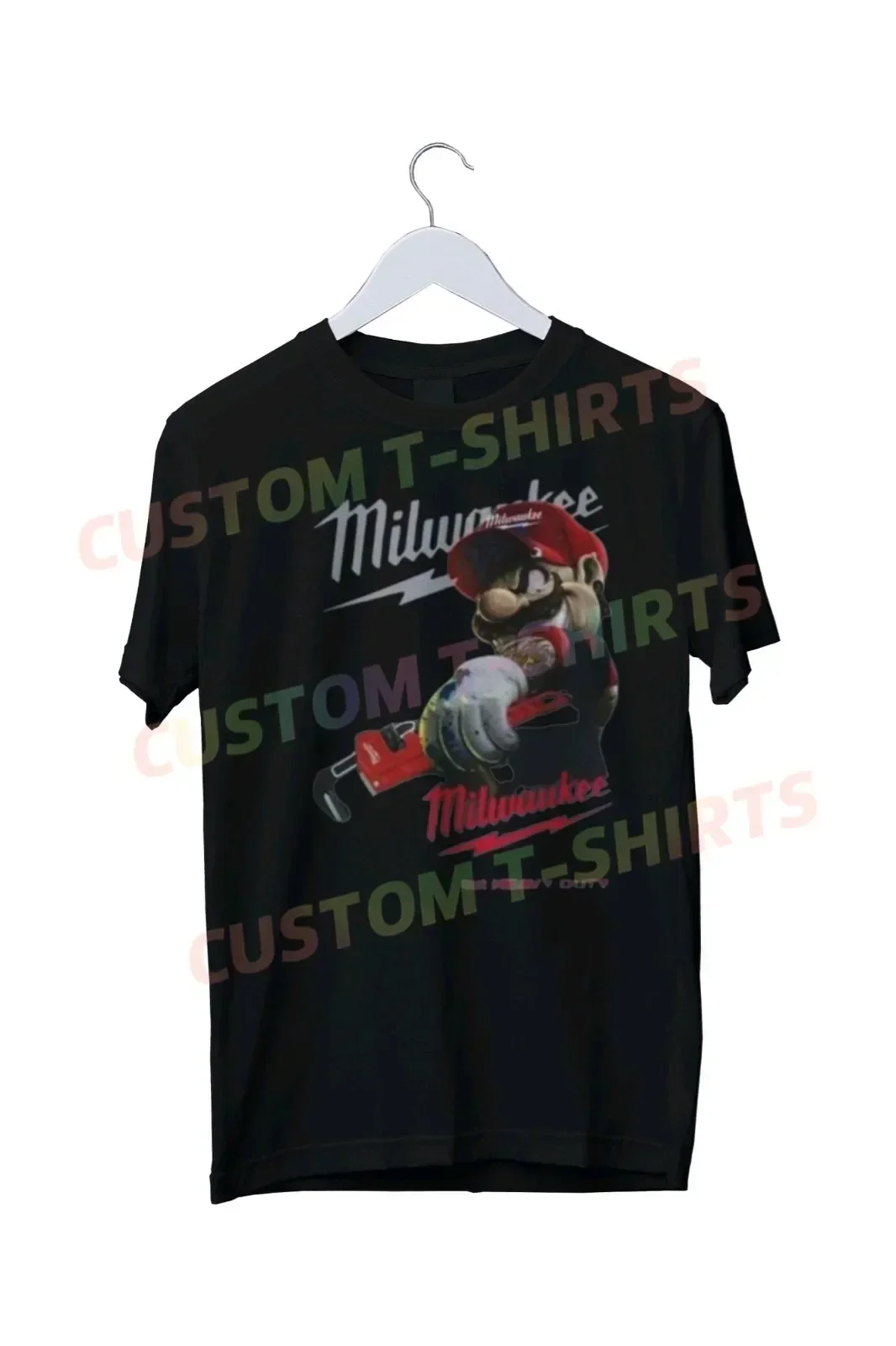 

2025 Men T Shirt Milwaukees Graphic T-shirt Summer Short Sleeves 100% Cotton S-3XL
