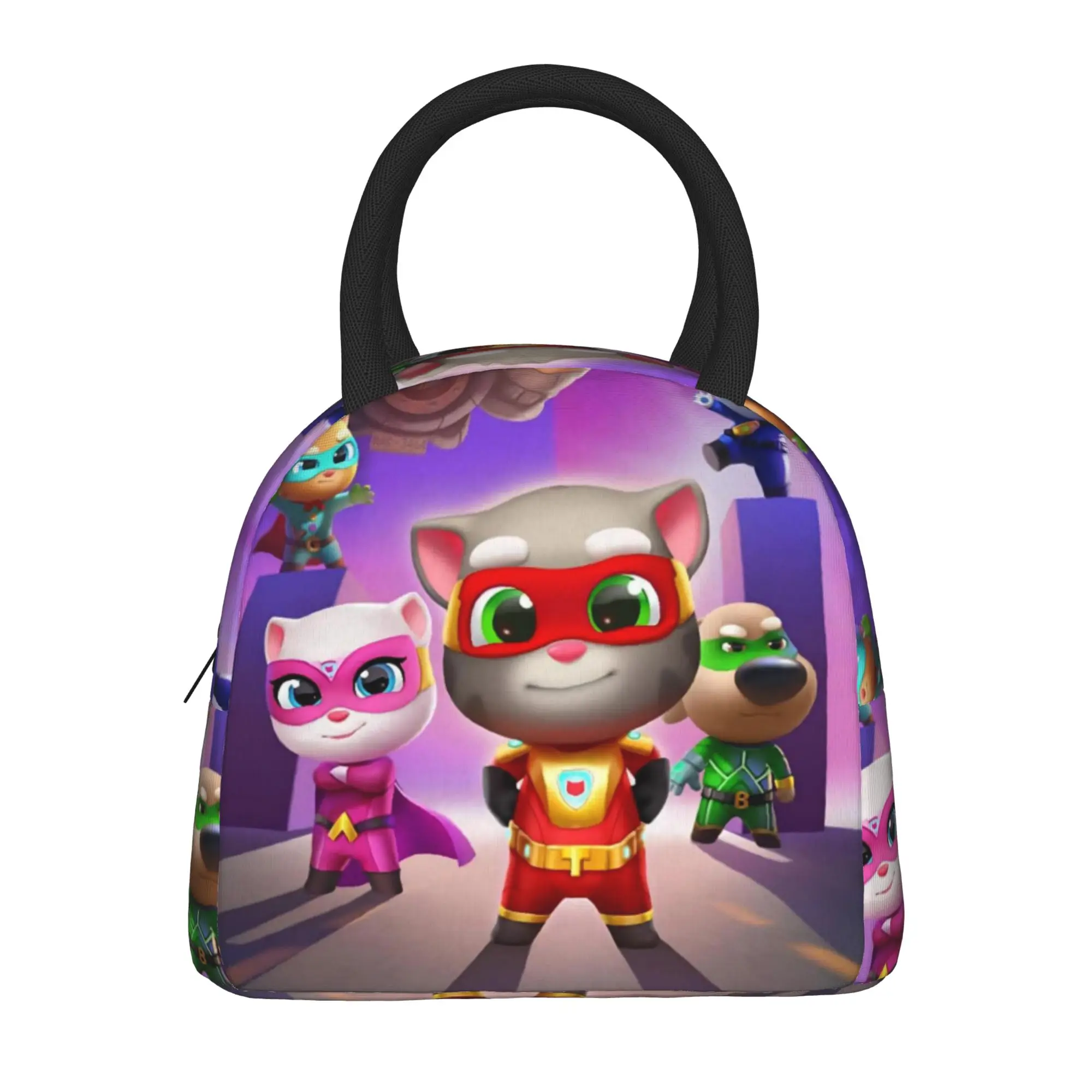 T-Talking T-Tom And F-Friends Insulated Lunch Bags for Men Women  Food Container Bags Portable Cooler Thermal Bento Box For Work