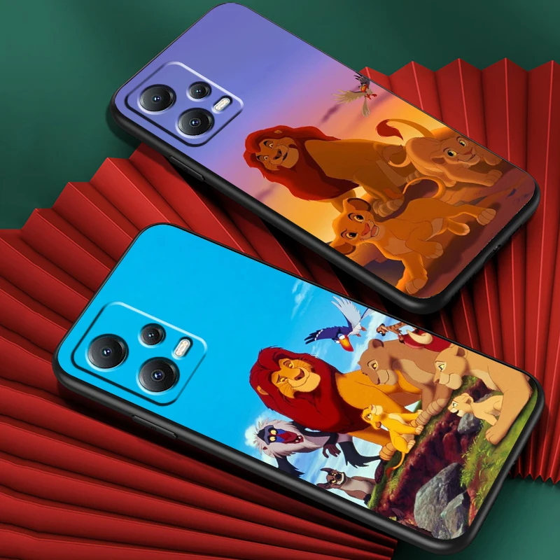 Disney Cartoon The Lion King For Xiaomi Redmi Note 13 12R 12 12S Turbo 11 11T 11S 10 10S Pro Plus 5G Black TPU Phone Case