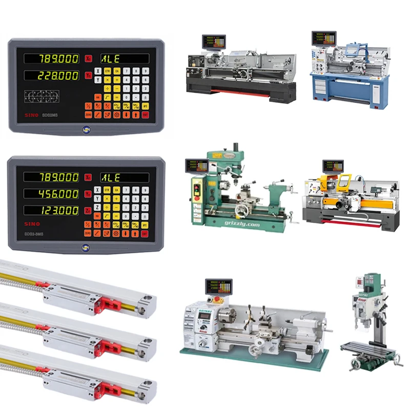 سينو LCD DRO 1 2 3 4 محور شاشة تعمل باللمس شاشة القراءة الرقمية لمقياس SDS2MS SDS3MS SDS6-2V SDS6-3V SDS2-3VA SDS200 SDS200S