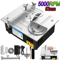 Mini Table Saw Electric Small Bench Saws Desktop Saw Household DIY PCB Model Cutting Tool Woodworking Lathe Machine 63mm Blade