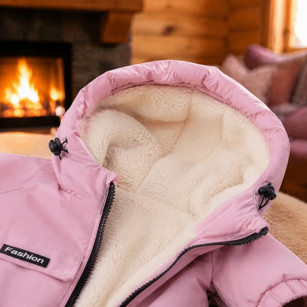 Thick Fleece Lined Snow Suit Waterproof Warm Winter Jumpsuit Windproof Comfortable Fit Outdoor Jumpsuit Winter Outdoor