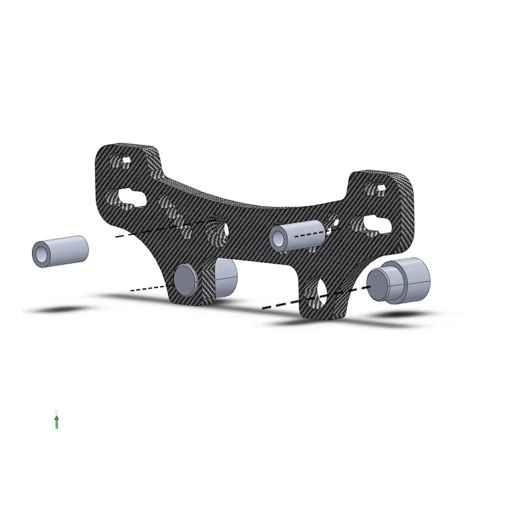 Aluminum / Carbon Front Rear Shock Tower for Tamiya TT02 TT-02D TT-02R TT-02T Damper Stay 54947 RC Car Upgrades