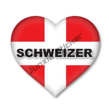 Aufkleber Aufkleber Souvenir Vinyl Auto Schild Stadt Flagge Welt Wappen Schweizer
