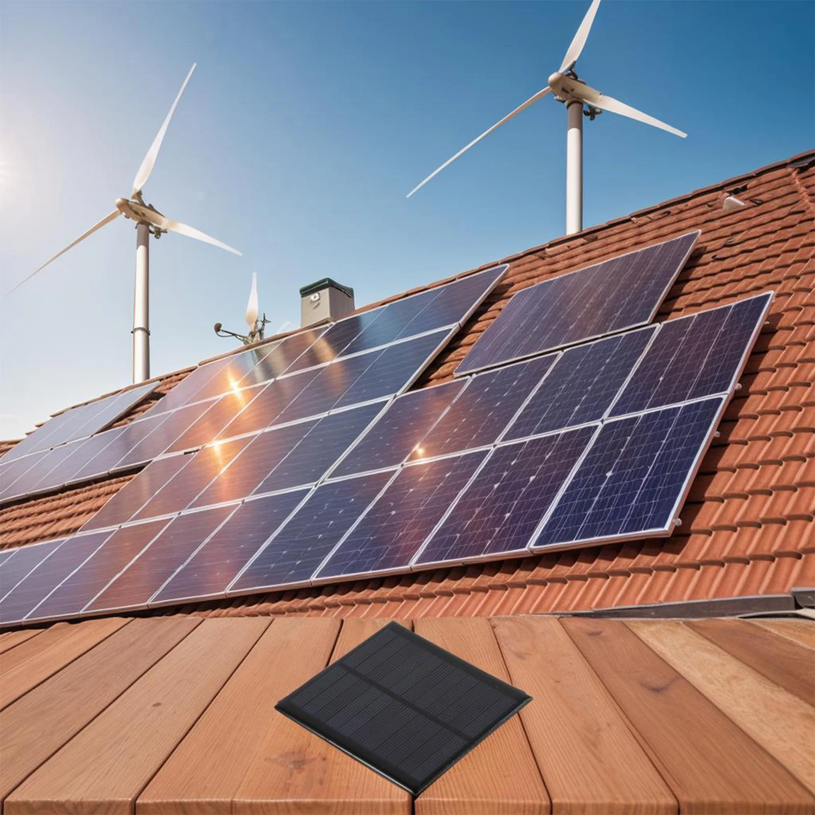 Camping Trips 95*95mm Mini Solar Panel Efficient Solar Charger Scratch Resistant Design Compact Outdoor Charger