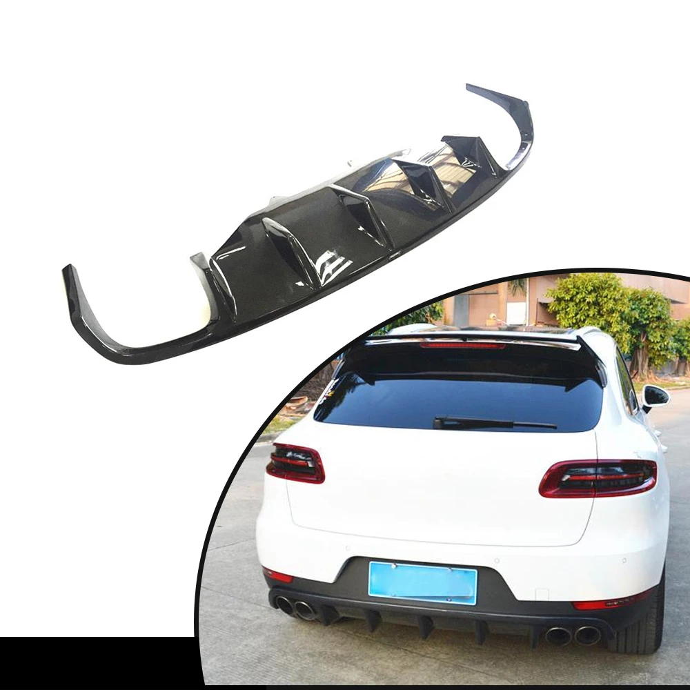 

Comfort Luxury Car Styling Carbon Fiber Auto Car Rear Bumper Diffuser Rear Lip for Porsche Macan 2014