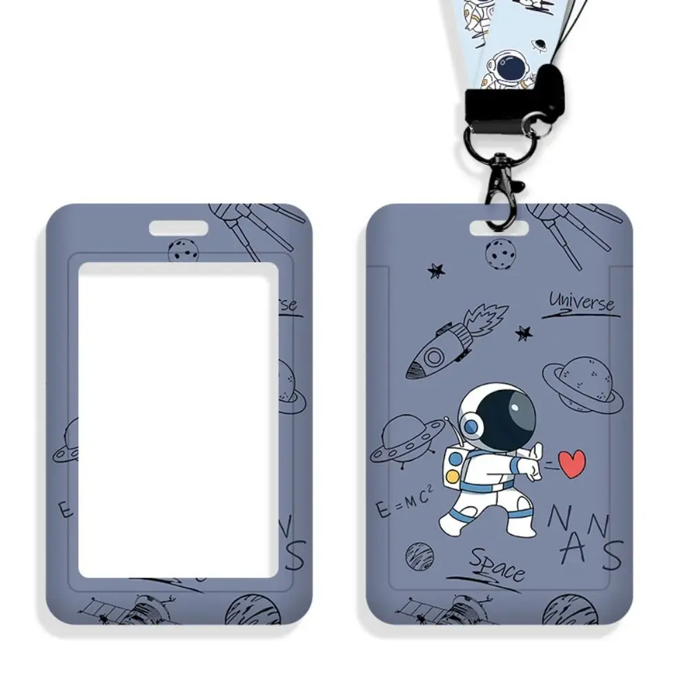 حامل بطاقة رائد الفضاء الكرتوني، حامل بطاقات العمل، حاملي بطاقات الائتمان اللطيفة مع حاملي معرف الحبل، حافظة غطاء بطاقة الحافلة