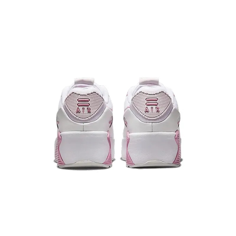 حذاء Nike Double Air Cushion، مقاوم للاهتراء، حذاء نسائي ذو نعل سميك لزيادة الارتفاع للسفر، خفيف الوزن ومتين، حذاء كاجوال مريح للتنقل، يُظهر الأرجل أطولًا، Fd4328-110 للاستخدام اليومي #4