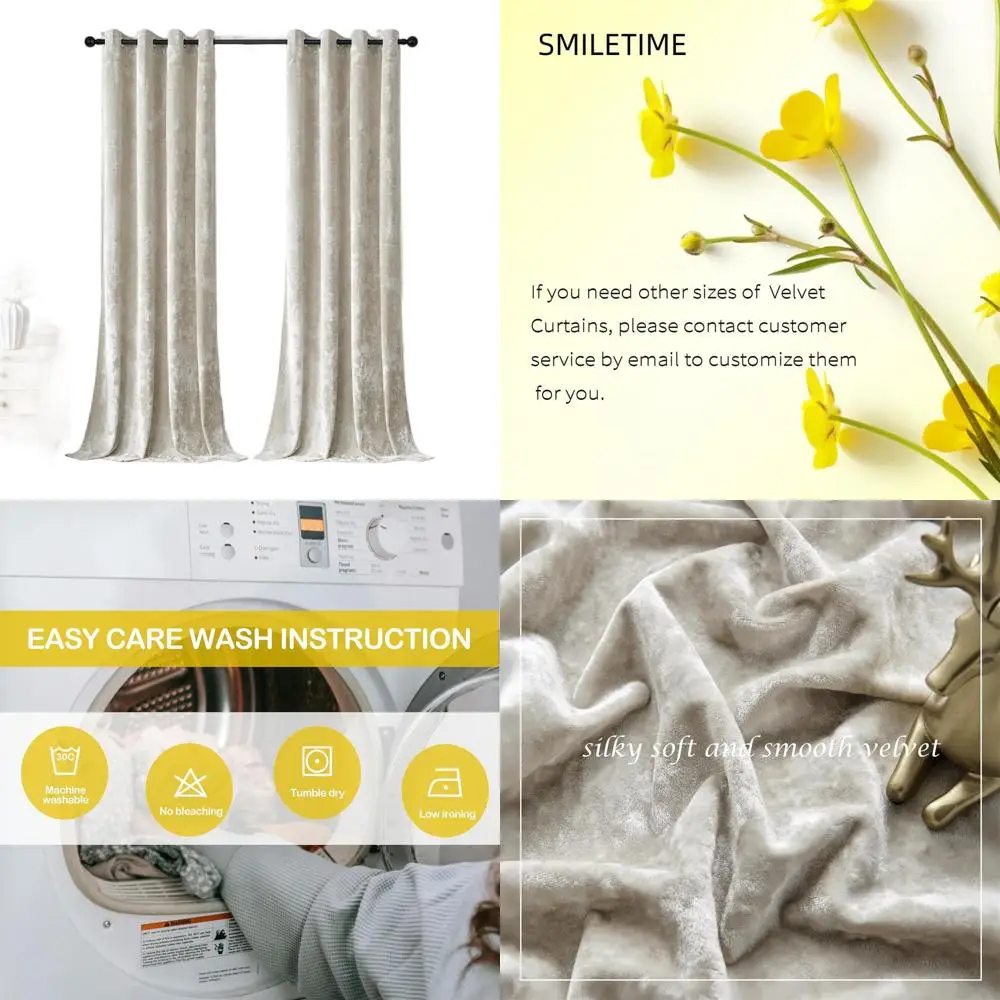 

Плотные утепленные бархатные шторы, 52x96 дюймов, светопропускающие, 2-панельные, для спальни