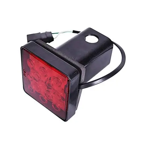 

2-дюймовый красный 12-светодиодный сверхяркий стоп-сигнал, крышка сцепного устройства прицепа для буксировки и прицепа