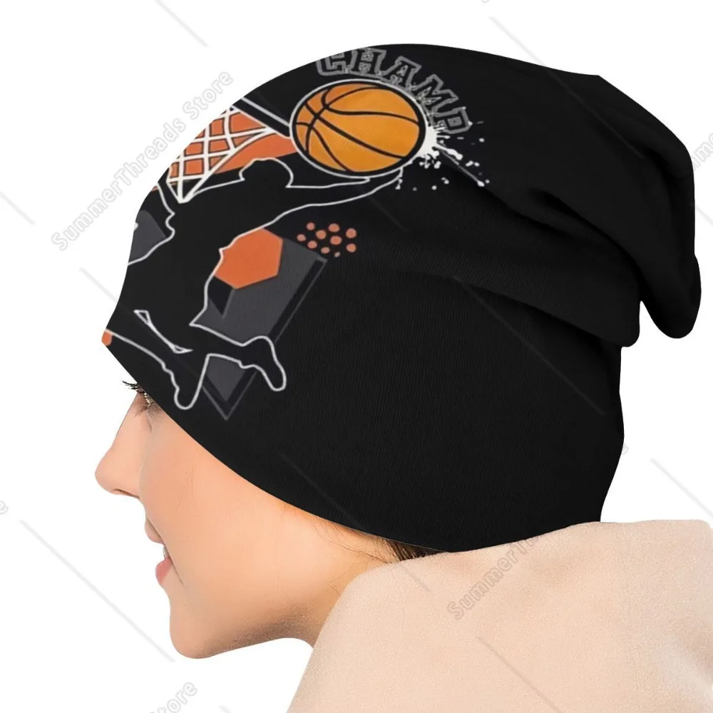 كرة السلة النقاط قبعات بيني مستديرة للرجال النساء للجنسين الاتجاه الشتاء الدافئة متماسكة قبعة الكبار الثقافة البدنية بونيه القبعات #5