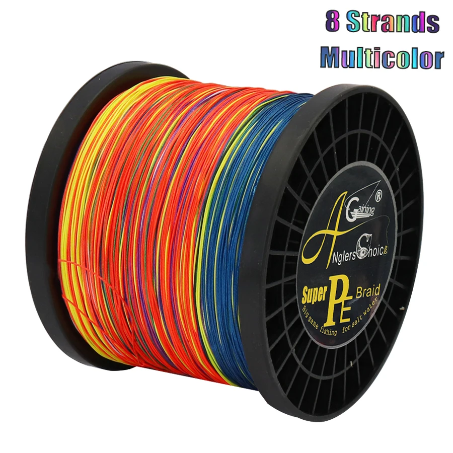 

8 Strands Braided Fishing Line 12LB to 65LB Test for Salt-Water 1500M/1000M Diam.#0.1MM-0.39MM Colored Fishing Line Braid Wire