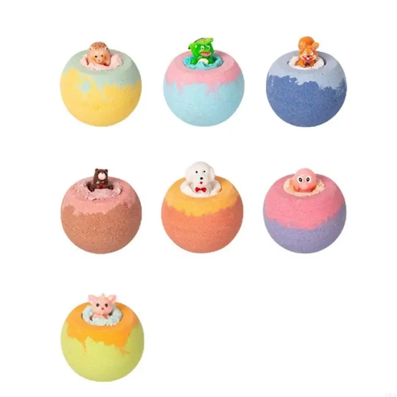 Y5LF Kids Bath Ball Varieties 100g Each Hypoallergenics Bubble Bath Salt For Sensitive Skin Careful Plant Base Ingredients