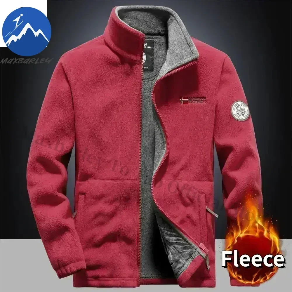 Maxbarley Fleece Jacket Men Black M 5