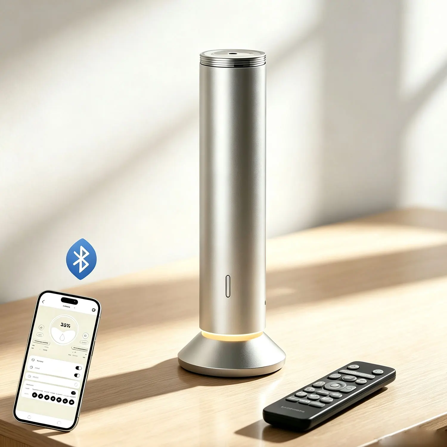 Smart Waterless Aroma Diffuser Remote Control Scent Diffuser Machine Rechargeable Bluetooth Essential Oil Diffuser for Home