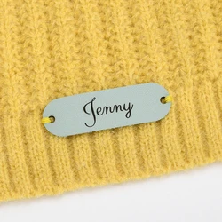 Personalized Labels, Genuine Leather , Leather Tags , Custom Crochet Labels, Laser Engraved, For Handmade Items, D505