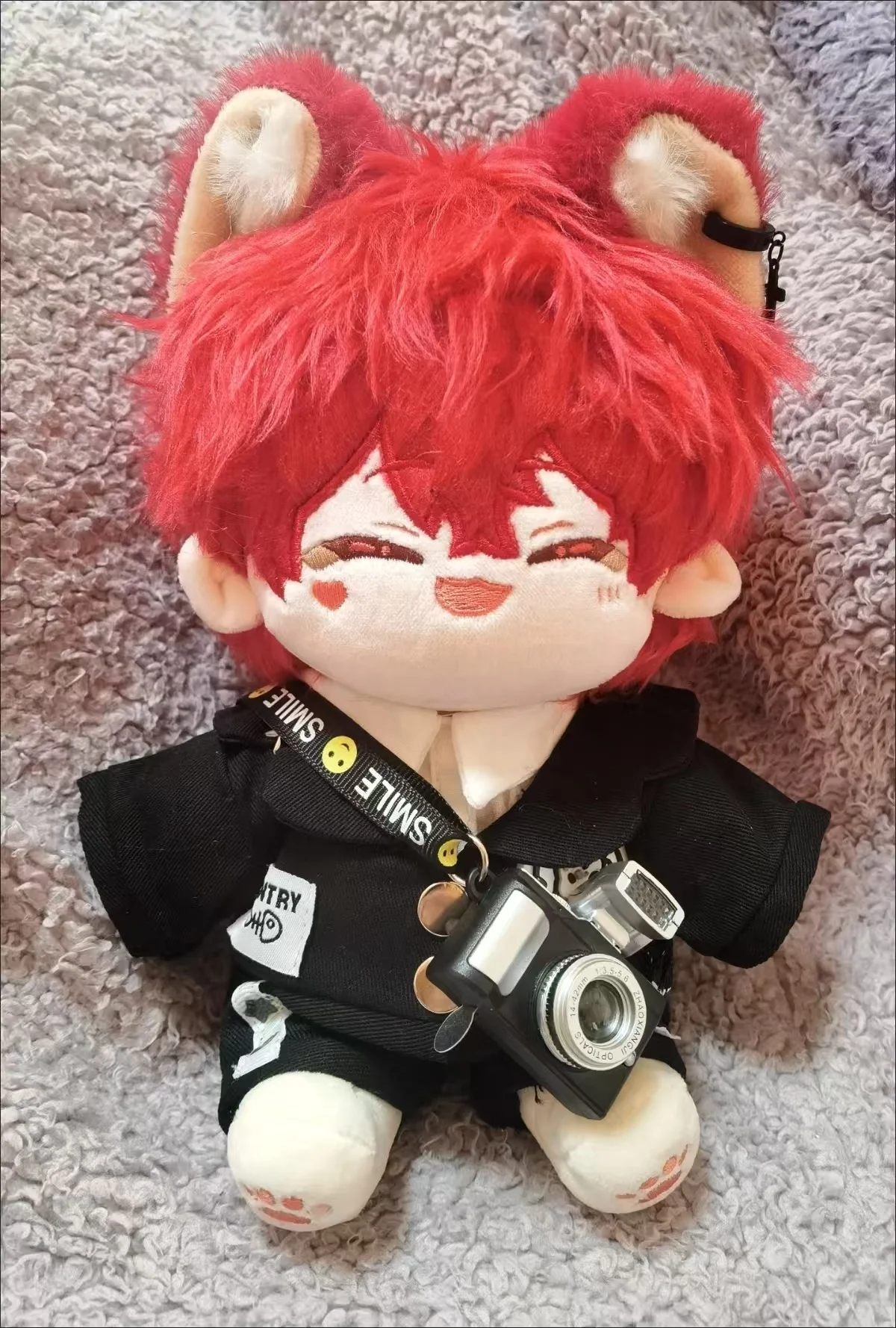 

20cm Ensemble Stars Amagi Rinne Anime Figure Cosplay Plush Dress-up Cotton Doll Toys Gifts for Kids Happy Doll with Red Hair