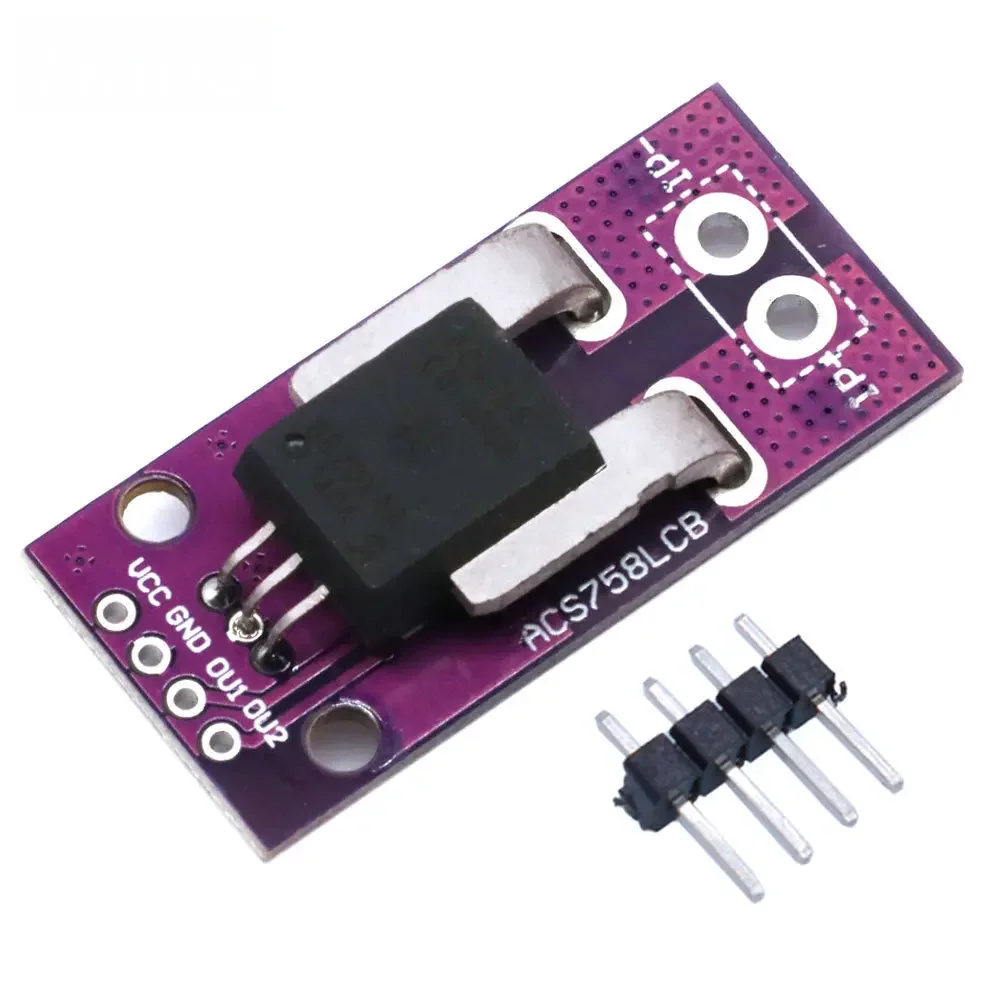 드론, RC 모델 에너지 미터용 절연 아날로그 출력(3.3V-5V)을 갖춘 고정밀 ACS758 50A AC/DC 전류 센서 모듈