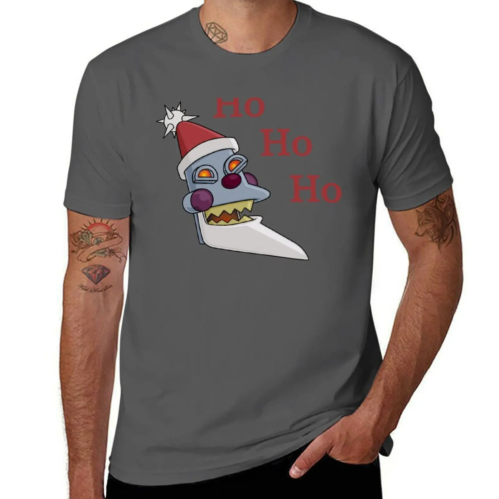 

Santa Robot T-Shirt Casual Streetwear Short Sleeve Tee
