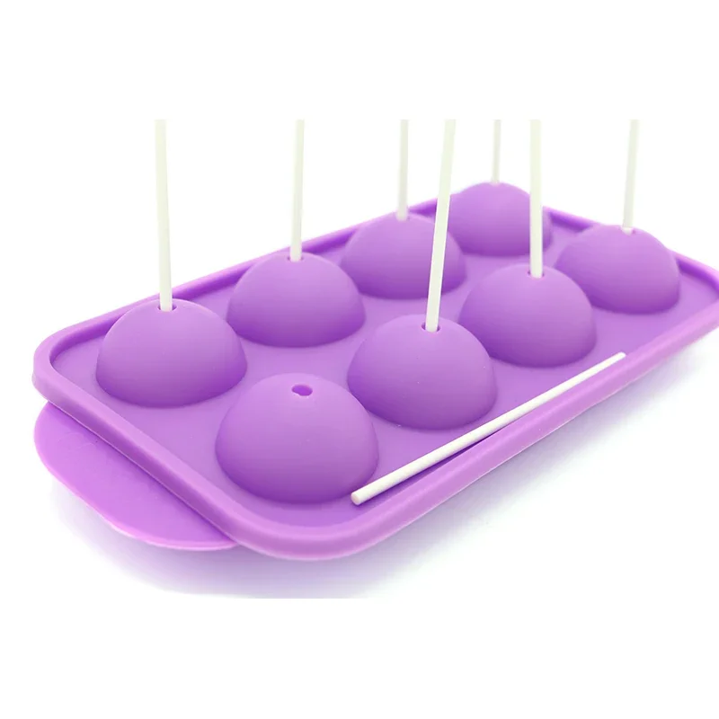 

ULKNN 8 Holes Silicone Pastry Tools Chocolate Mold Cake Baking Tools Lollipop Ice Lattice Mold Sugar Kitchen Baking Tools