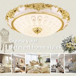 Modern LED Ceiling Light Round Glass Lamp Hallway Bedroom Fixture