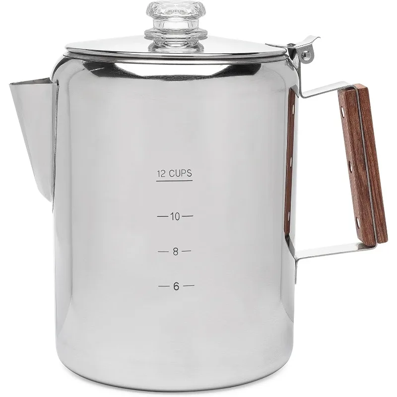 Bozeman Camping Coffee Pot — America’s Favorite Percolator [12 cup]