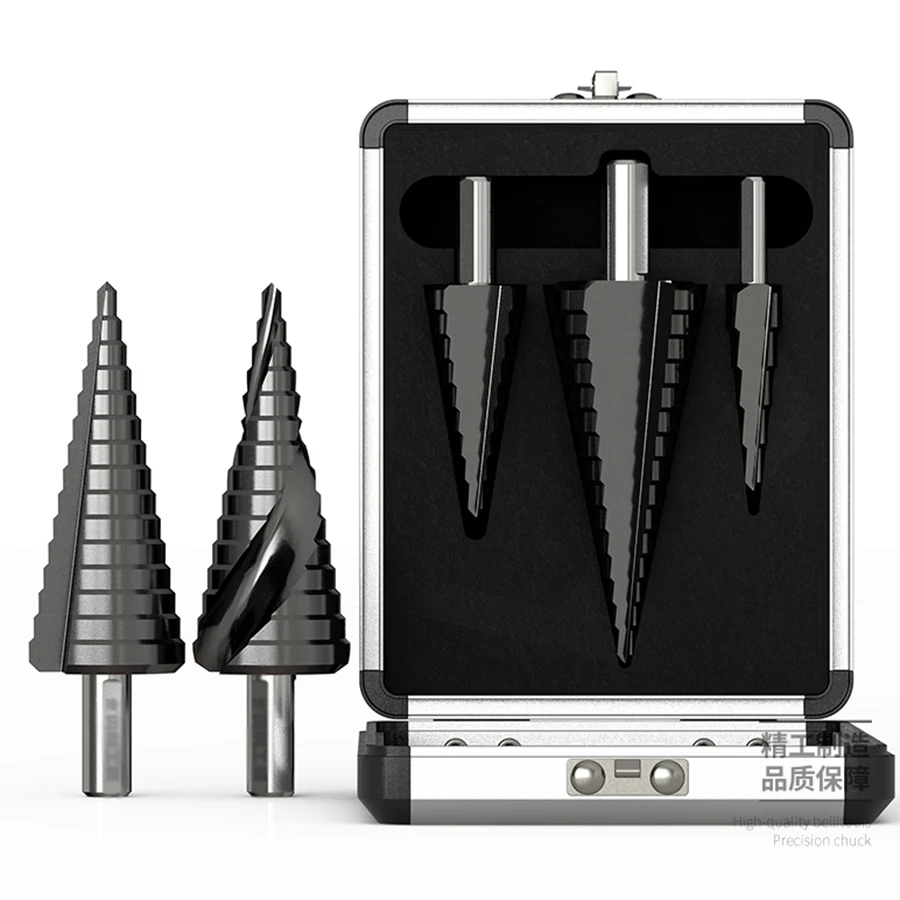 Imagem -05 - Pagode Broca de Cobalto Grau Industrial Tialn Fresagem Broca Trapezoidal Bit Passo Passo Bit Reta Sulco Passos Aço Inoxidável