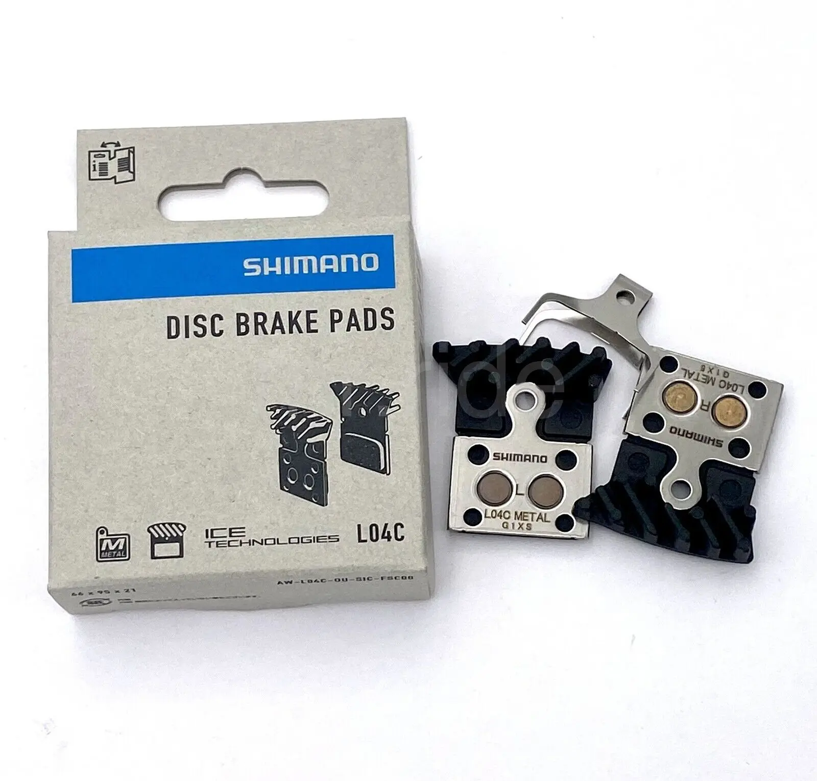 SHIMANO ICE-TECH  J04C  MTB Bicycle Resin Metal Brake Pads Cooling Fin for DEORE SLX XT XTR M675 M785 M6000 M7000 M8000