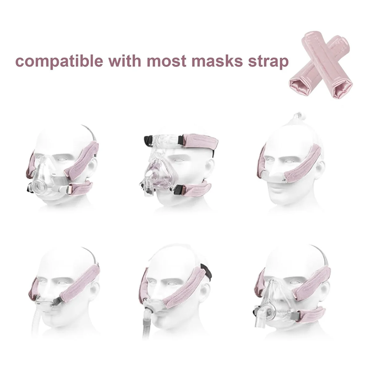 Housses CPI-Strap en satin, coussinets de confort CPI-Strap, coussinets CPI-Face, coussin confortable, fournitures CPI-Face, 4 paquets