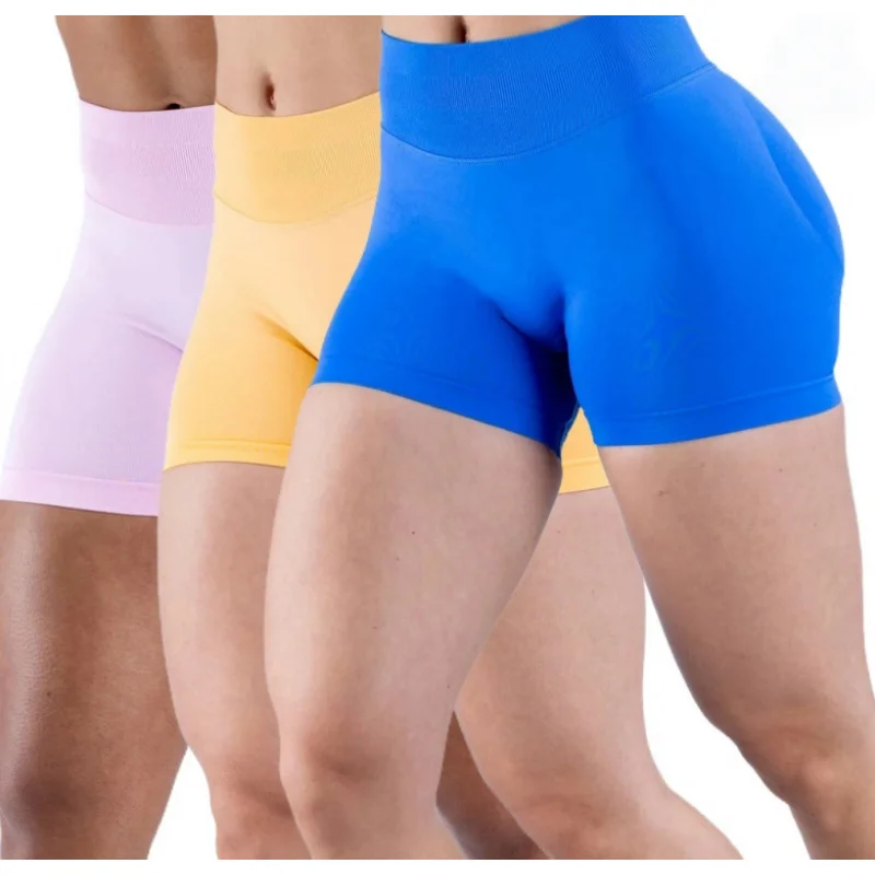 

Лидер продаж, женские колготки с высокой талией и контролем живота, шорты для тренажерного зала, фитнеса, йоги, бесшовные штаны для йоги, байкерские шорты