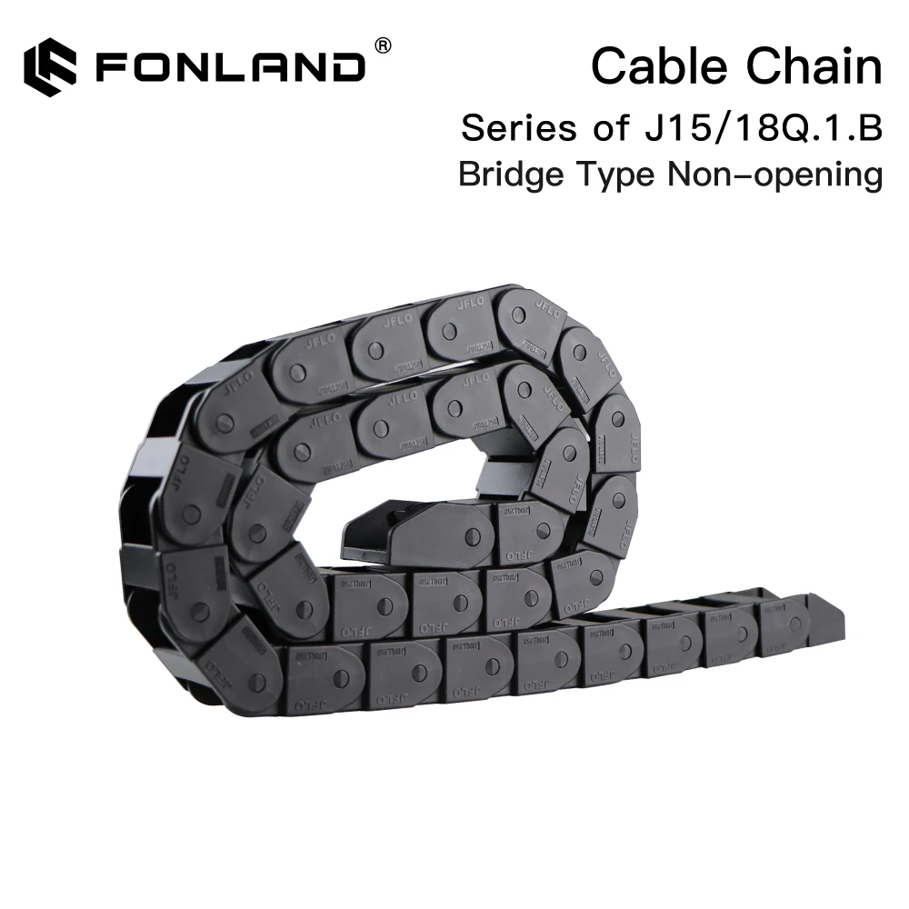 

Fonland Cable Chains 15x20 15x30 18x25 18x37 mm Bridge Type Non-Opening Plastic Towline Transmission Drag Chain 1 meter/set