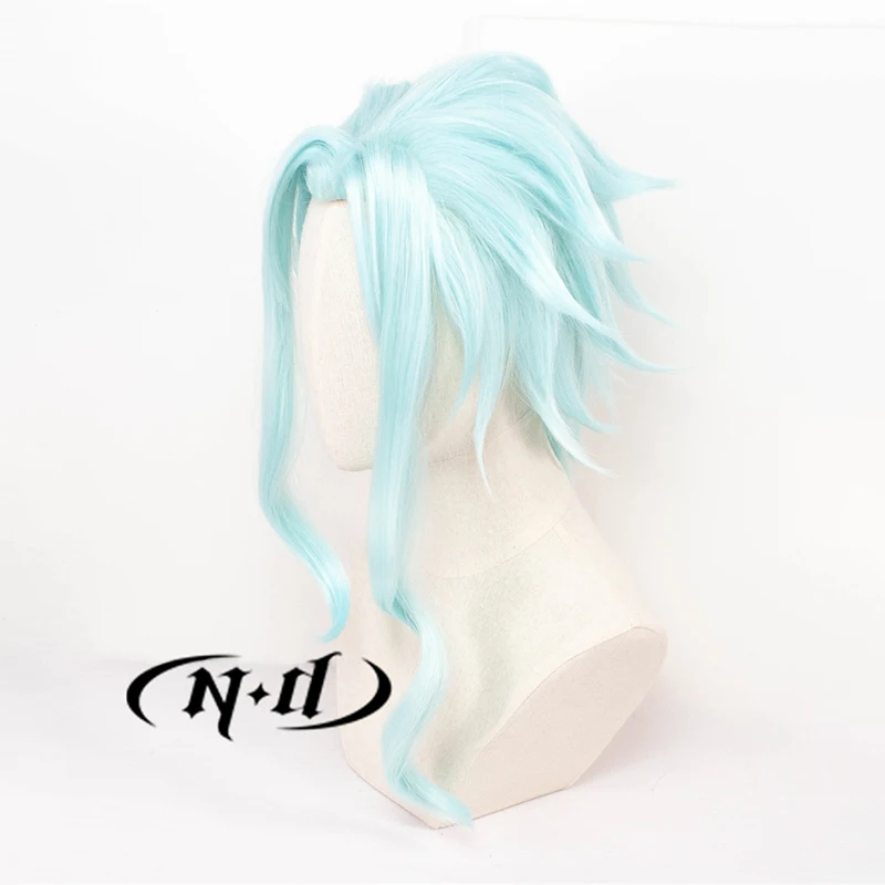 ND Il Dottore Cosplay Perücken Genshin Impact The Doctor Cosplay Haarteil Haarperücke Hitzebeständig für Comic Con Coser Kostümparty