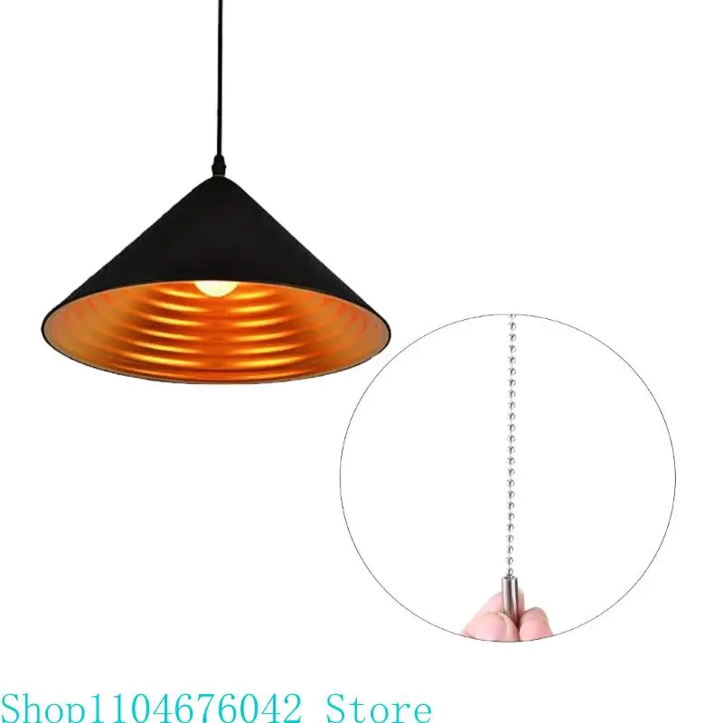 

5asd 2pcs Ceiling Fan Pull Chain Strong Bearing & Rustproof Beaded Extension Chains with 4 Connectors for Ceiling Fan Light