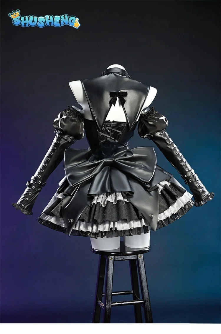 

KAngel Anime NEEDY GIRL OVERDOSE Rain Cosplay Costume Rain black white Angle Dress Halloween High quality Gothic Lolita uniform