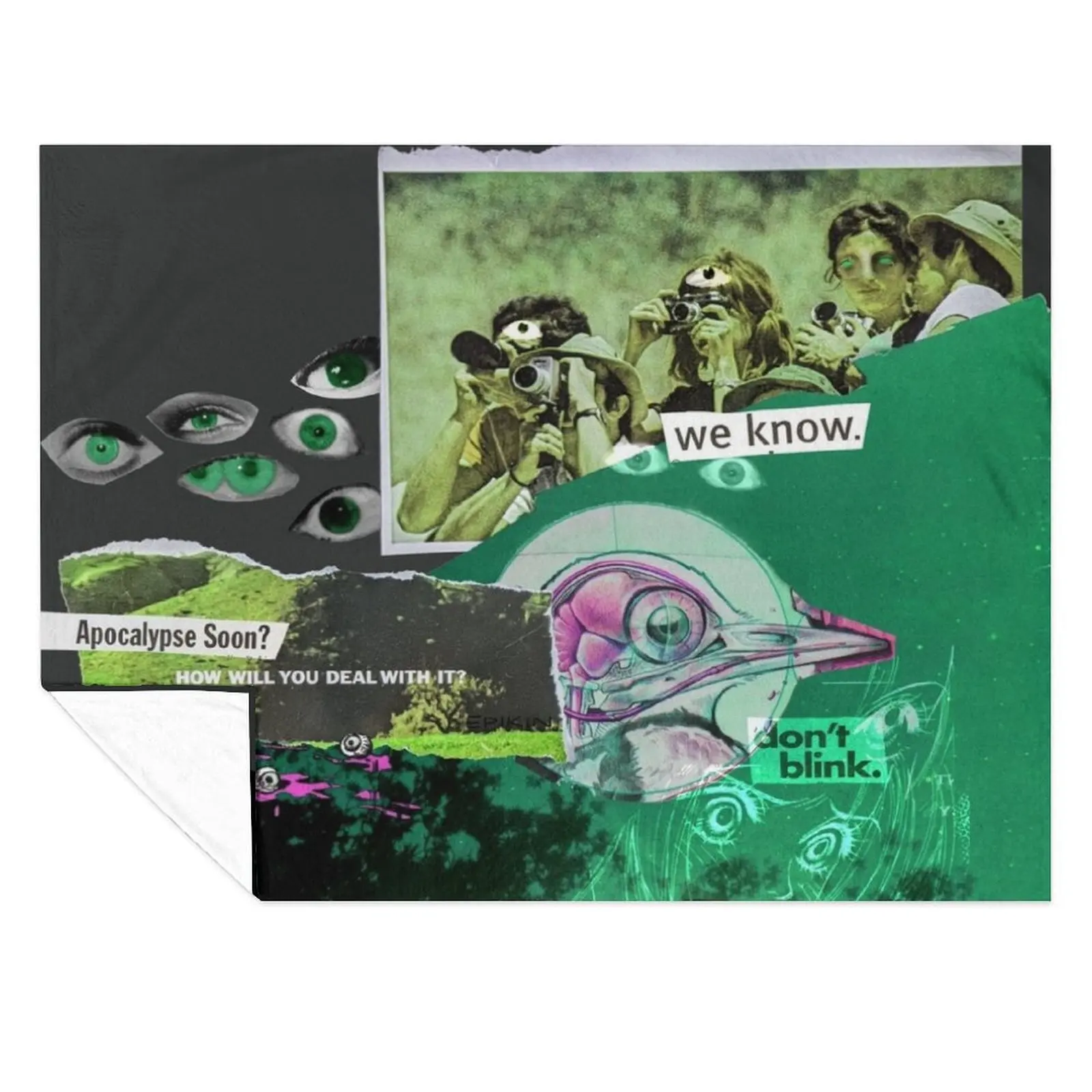 

The Ceaseless Watcher Throw Blanket Retros Weighted Beautifuls Camping Blankets