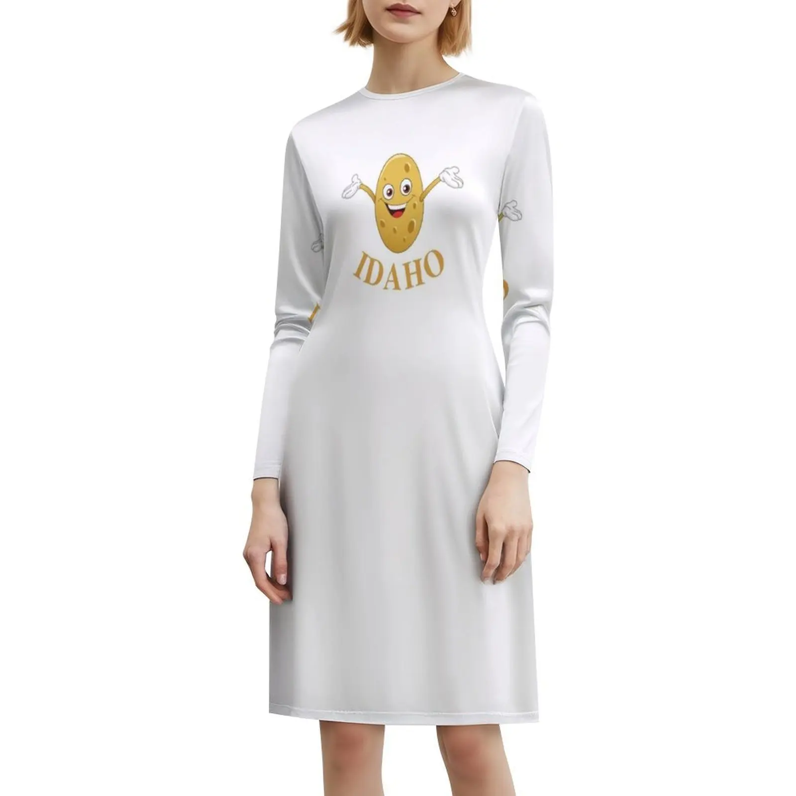 فستان Idaho The Gem State Preppy Style قصير للنساء على شكل حرف a فضفاض مناسب فستان يوم غير رسمي Idaho The Gem State Idaho State State #6