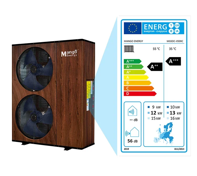 Monoblock DC inverter hot water system R32 heat pump air to water heating and cooling Heat pump