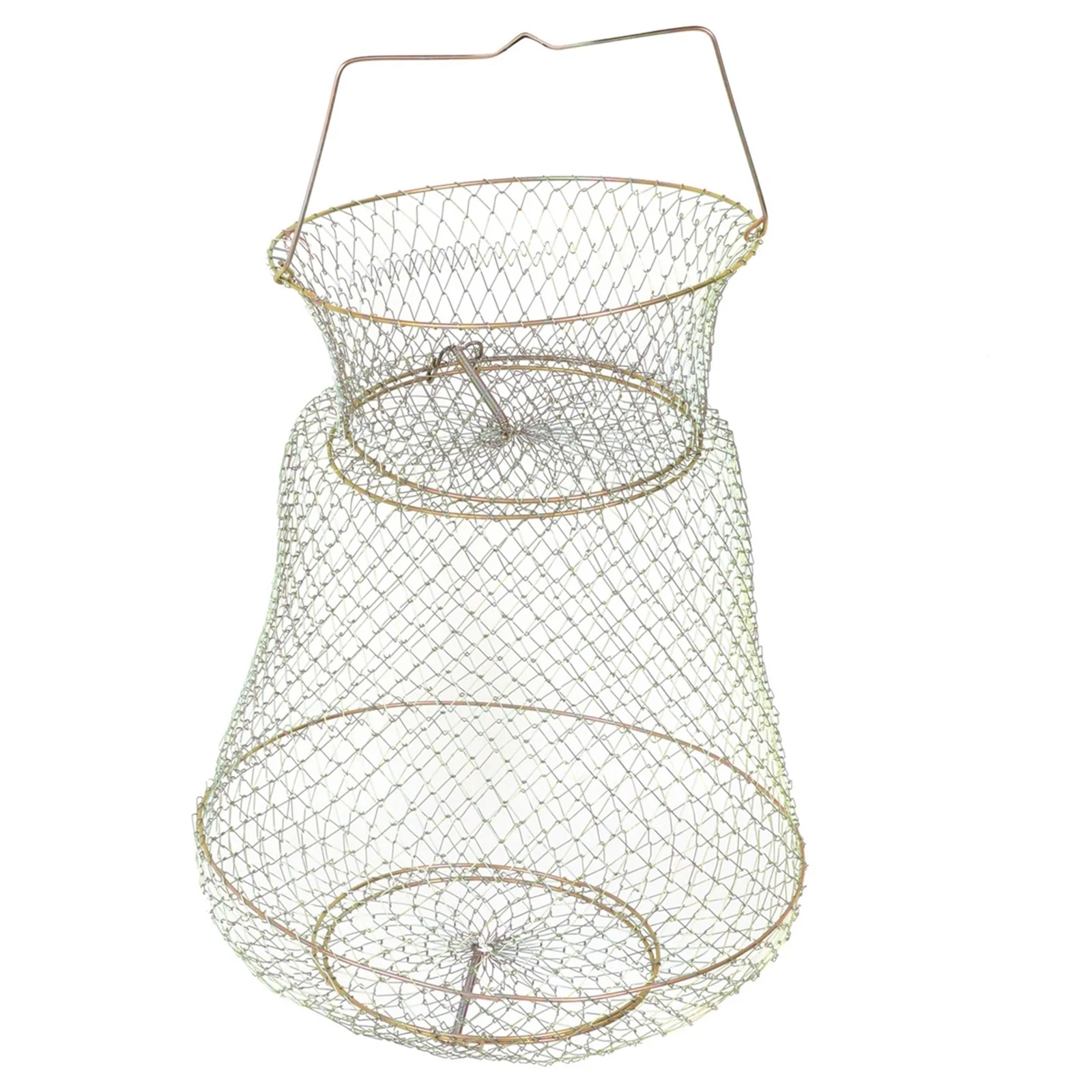 

Iron Fish Cage 1.5Cm Mesh Foldable Net Automatic Opening Portable Crab Trap Outdoor Fishing Container Tools Fishing