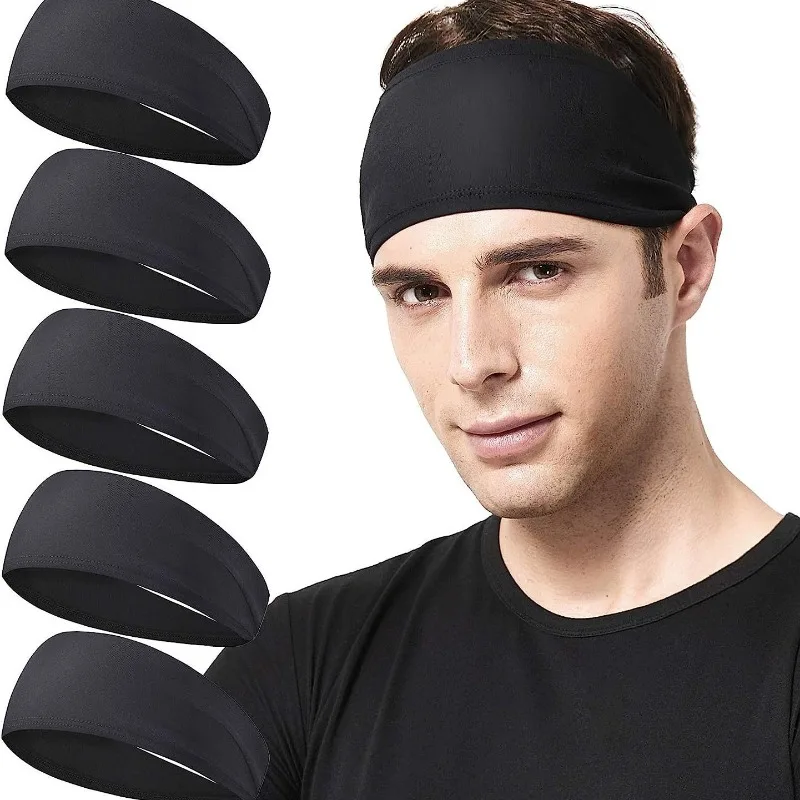 Nueva Diadema Deportiva para Correr y Yoga, Absorbente de Sudor, Antitranspirante, Elástica, de Algodón, Color Sólido