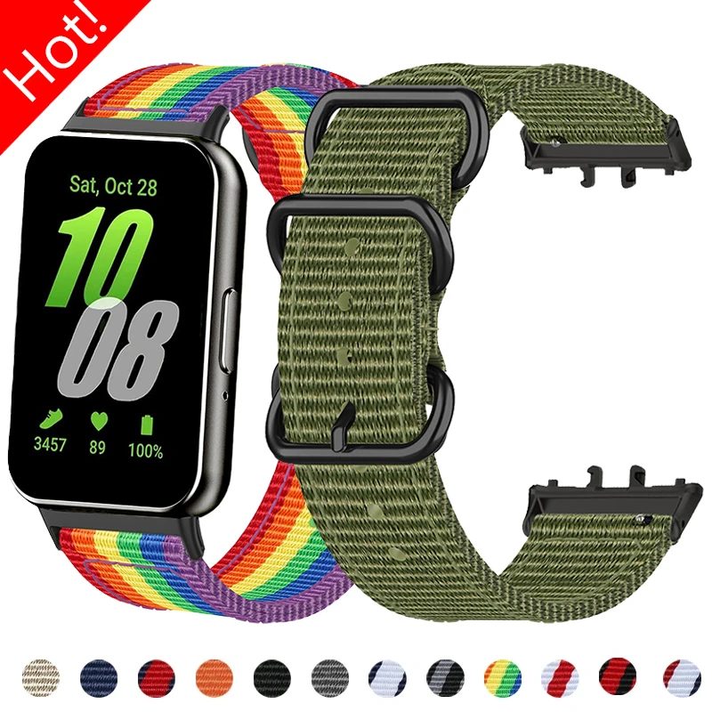 Nylon-Schlaufenarmband für Samsung Galaxy Fit 3, Sport, elastisches Quick-Kit-Armband, Armband für Galaxy Watch Fit 3-Band-Zubehör