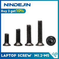 10-110pcs Flat Head Laptop Screw M1.2 M1.4 M1.6 M1.7 M2 M2.5 M3 M4 M5 Carbon Steel Phillips Computer Screw for Lenovo Samsung