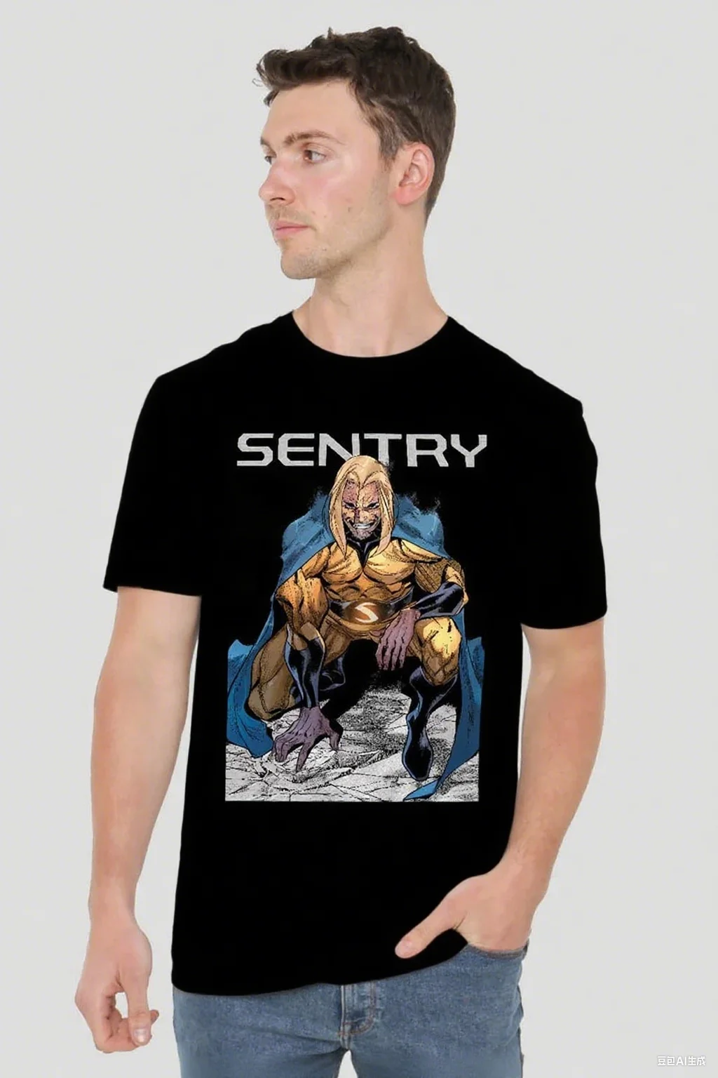 

Sentry Comic Book Cotton Tee – Highlights The Retro - Style Sentry Art, Ideal for Superhero Enthusiasts New Arrival Tee S-4XL