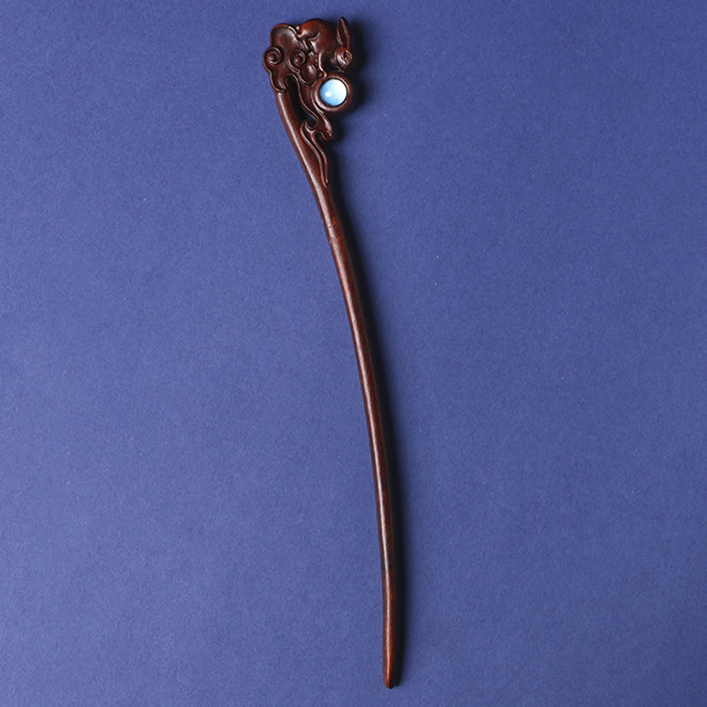 

Wooden Zodiac Hairpin Rabbit Design Chopsticks for Women Hair Accessories Long Hair Women Bun Updo Accessories Hairsticks